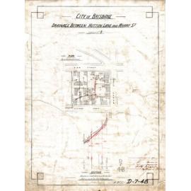 Drainage between Ann Street, Wharf Street, Adelaide Street, and Hutton Lane, Brisbane City - 1891