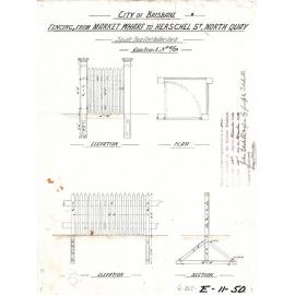Fencing, from Market Wharf to Herschel Street, North Quay, Brisbane City - 1889