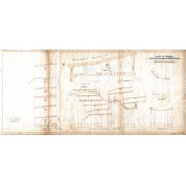 Plan and section, Quay and Boundary Streets [now Hale Street], Brisbane City