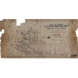 Plan and sections showing drainage works - streets west of Petrie Terrace - 1888