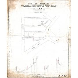 Pipe drains and street gullies off Petrie Terrace - 1886