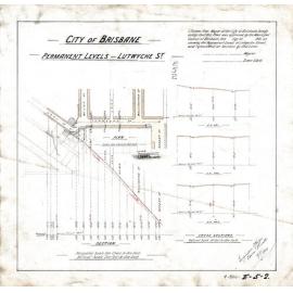Permanent levels Lutwyche Street, Petrie Terrace - 1901