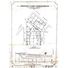 Proposed street improvements - Cathie Lane [Weetman Street], Petrie Terrace - 1919