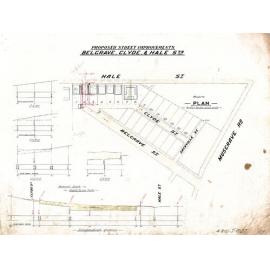 Proposed street improvements to Hale, Belgrade and Clyde Street, Petrie Terrace - 1922