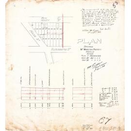 Drainage of Mr Moreton's property, Paddington - 1906