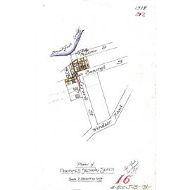Sectional sewer off Windsor Road and Errard Street, Kelvin Grove - 1918
