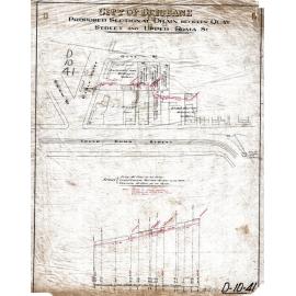 Proposed sectional drain between Quay Street and Upper Roma Street, Brisbane City