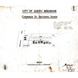 Chermside Street sectional sewer, Highgate Hill - 1905