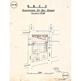 Gloucester Street sectional sewer - Contract No. 28 - Highgate Hill - 1911