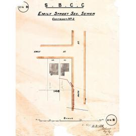 Emily Street sectional sewer - Contract No. 2 - Highgate Hill - 1911