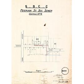 Peterson Street sectional sewer - Contract No. 6 - Woolloongabba - 1912