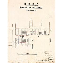 Sinclair Street sectional sewer Contract - No. 7 - East Brisbane - 1912