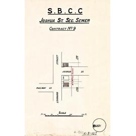 Joshua Street sectional sewer -  Contract No. 9 - Woolloongabba - 1912
