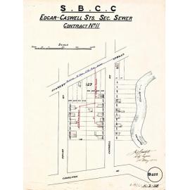 Edgar-Caswell Streets sectional sewer - Contract No. 11 - East Brisbane - 1912