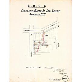 Didsbury - Biggs Street sectional sewer - Contract No. 12 - East Brisbane - 1912