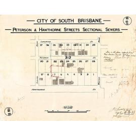 Peterson and Hawthorne Streets sectional sewer - Woolloongabba - 1906