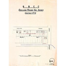 Oaklands Parade sectional sewer - Contract No. 19 - East Brisbane - 1912