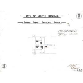Spring Street sectional sewer - Highgate Hill - 1907