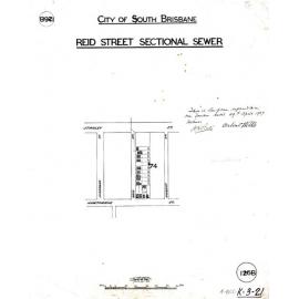 Reid Street sectional sewer - Woolloongabba - 1907