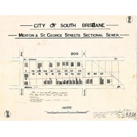 Merton and Saint George Street [Lockhart Street] sectional sewer - Woolloongabba - 1907