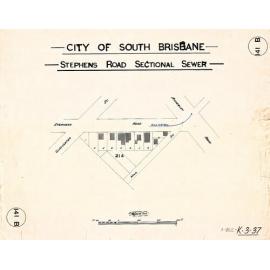 Stephens Road sectional sewer - South Brisbane and Woolloongabba - 1908