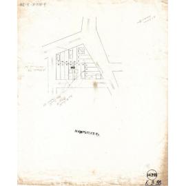 Carlton Street cadastral plan - Highgate Hill - 1908