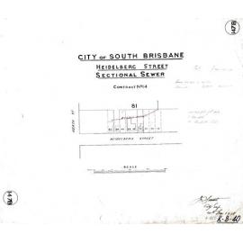 Heidelberg Street sectional sewer - East Brisbane - 1908