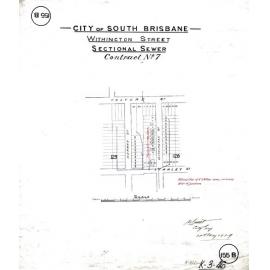 Withington Street sectional sewer - Contract No. 7 - East Brisbane - 1909