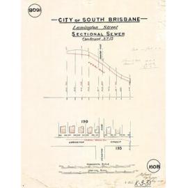 Lamington Terrace sectional sewer - Contract No. 13 - Dutton Park - 1909