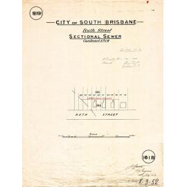 Ruth Street sectional sewer - Highgate Hill - 1909