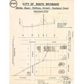 Merton Road and William Street [now Abingdon Street] - Contract No. 22 - Woolloongabba - 1909