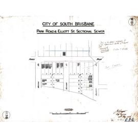 Park Road and Elliott Street, sectional sewer - Woolloongabba - 1906
