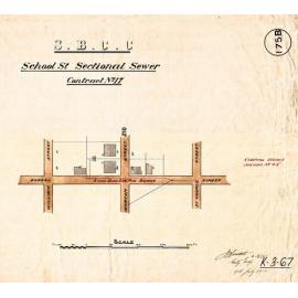 School Street sectional sewer - Contract No. 17 - Woolloongabba - 1910