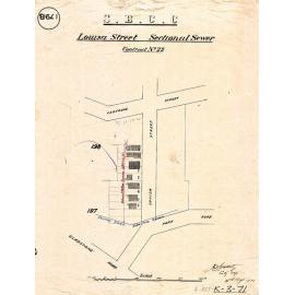 Louisa Street - sectional sewer - Contract No. 22 - Highgate Hill - 1910