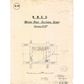 Merton Road sectional sewer - Contract No. 27 - Woolloongabba - 1910