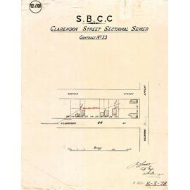 Clarendon Street sectional sewer - Contract No. 33 - East Brisbane - 1910