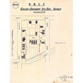 Edgar-Didsbury  Streets sectional sewer - Contract No. 32 - East Brisbane - 1910