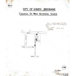 Colville Street sectional sewer - Highgate Hill - 1906