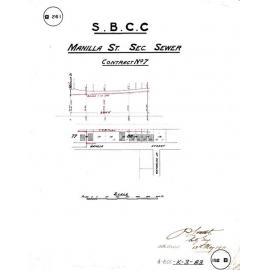 Manilla Street sectional sewer - Contract No. 7 - East Brisbane - 1911
