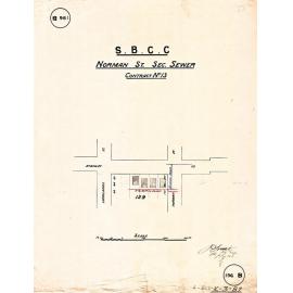 Norman Street sectional sewer - Contract No. 13 - Woolloongabba - 1911