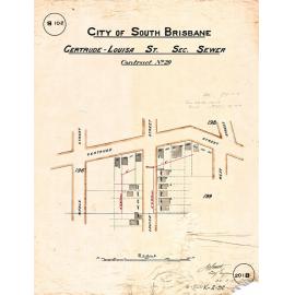 Gertrude - Louisa Street sectional sewer - Contract No. 20 - Highgate Hill - 1911