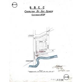 Chorlton Street sectional sewer - Contract No. 24 - East Brisbane - 1911