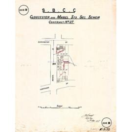 Gloucester and Mabel Street sectional sewer - Contract No. 27 - Highgate Hill - 1911
