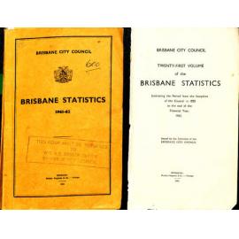 Brisbane Statistics 1961-1962