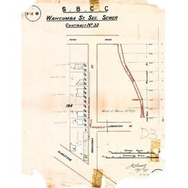 Wahcumba Street sectional sewer, Dutton Park and Highgate Hill - 1911