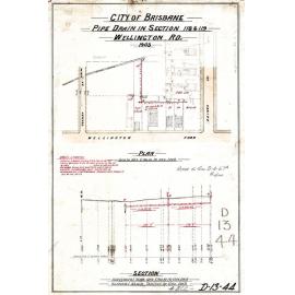 Pipe drain for Wellington Road, Kangaroo Point - 1903