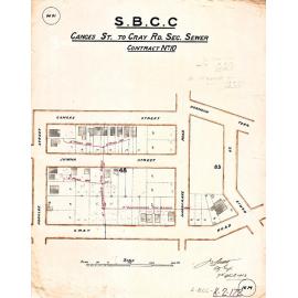 Ganges Street to Gray Road sectional sewer, West End - 1913