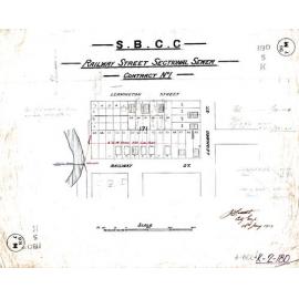 Railway Street sectional sewer, Woolloongabba - 1913