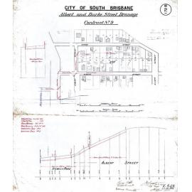Albert and Burke Street drainage, Woolloongabba - 1910