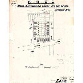 Mabel, Gertrude and Louisa Street sectional sewer, Highgate Hill - 1914
